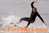 Surf, Kneeboard at 54th St. 091607 a.m. : Waves picked up, no fog but quite overcast.